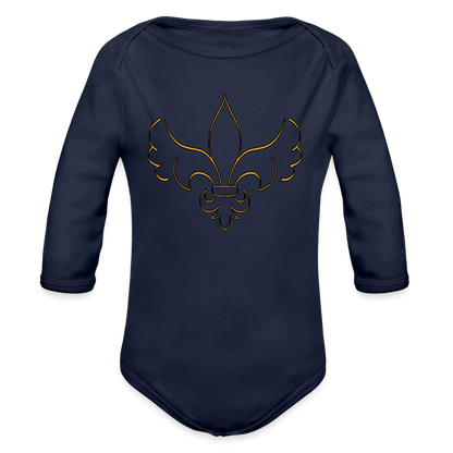 Leteci ljiljan | Bodi dugi rukav - dark navy