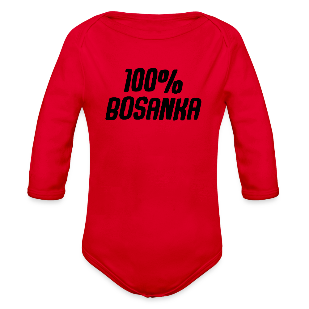 100% Bosanka | Bodi dugi rukav - red