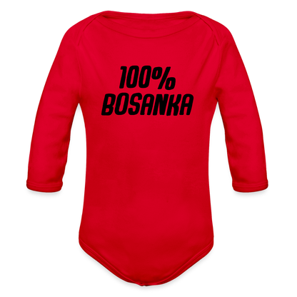100% Bosanka | Bodi dugi rukav - red