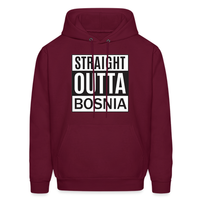 Straight Outta Bosnia | Premium Duks - burgundy