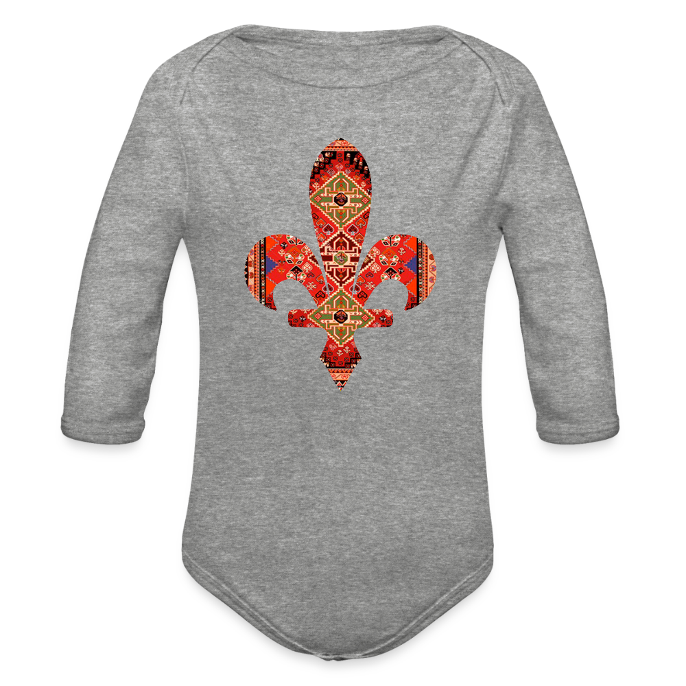 Cilim Bosanksi u ljiljanu | Bodi dugi rukav - heather grey