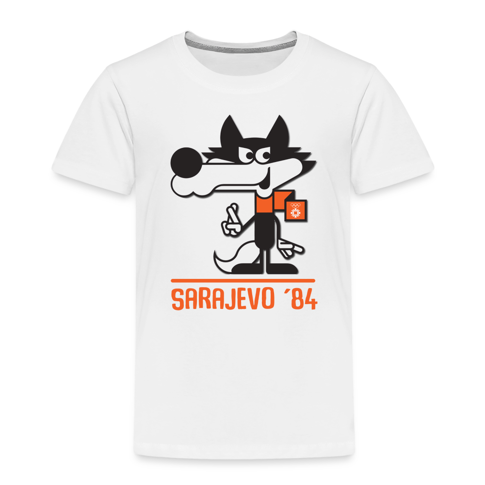 vucko sarajevo | djecija majica – posteljina sa vučkom, simbolom olimpijade 1984