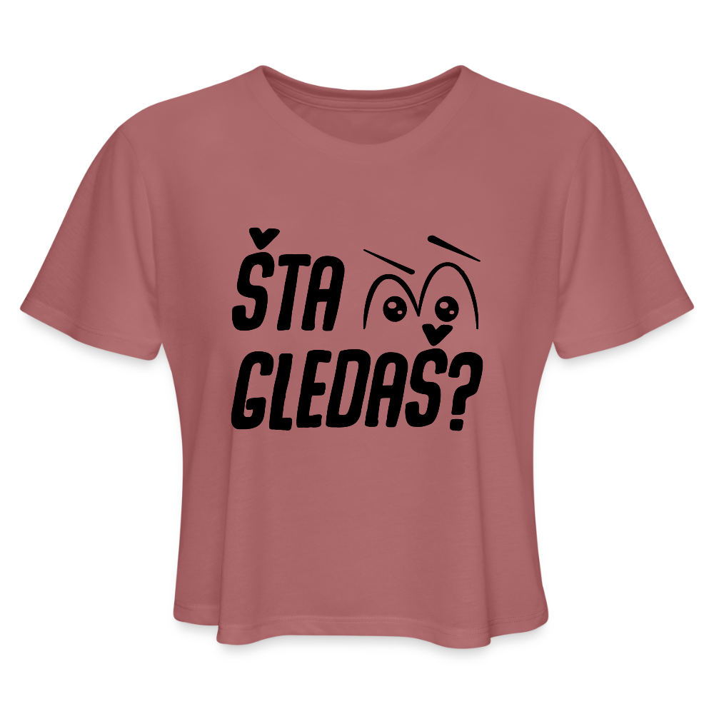 Sta Gledas | Kratka zenska majica - mauve