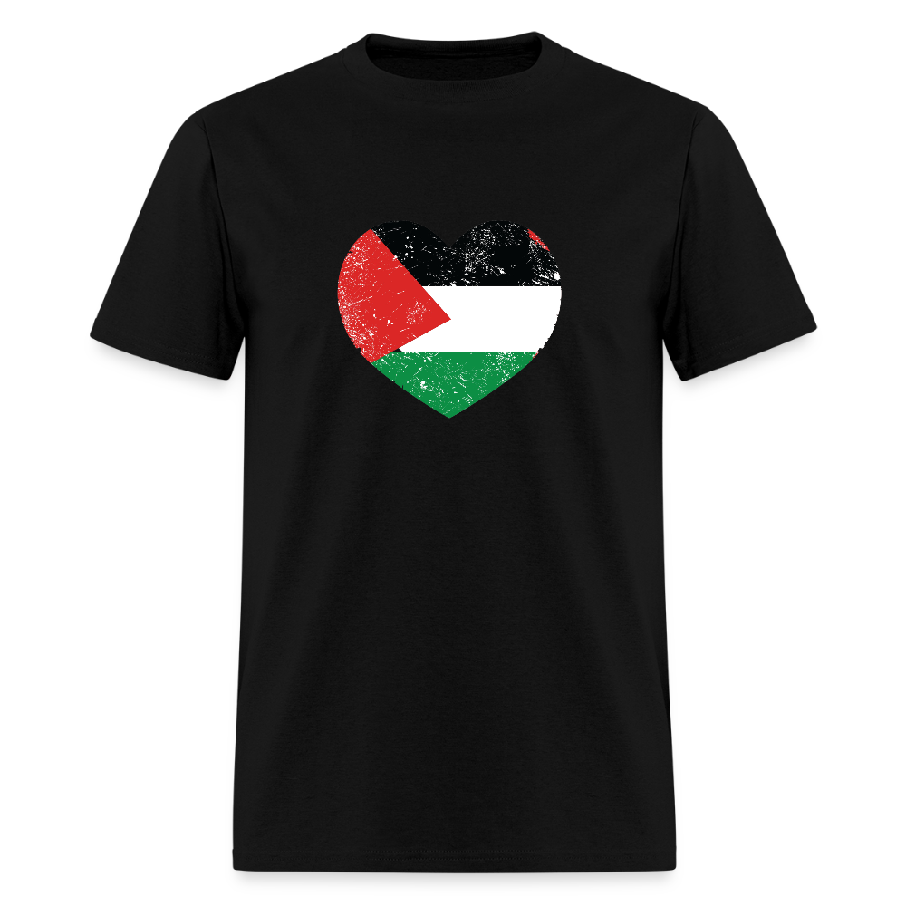 Srce uz Palestina | Majica Kratki Rukav - black