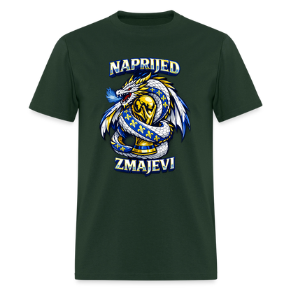 Naprijed Zmajevi | Majica Kratki Rukav - forest green