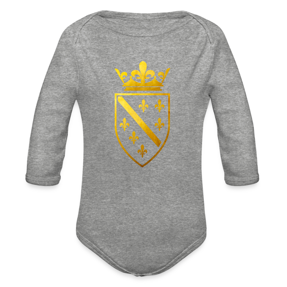 Zlatna Bosna | Bodi dugi rukav - heather grey