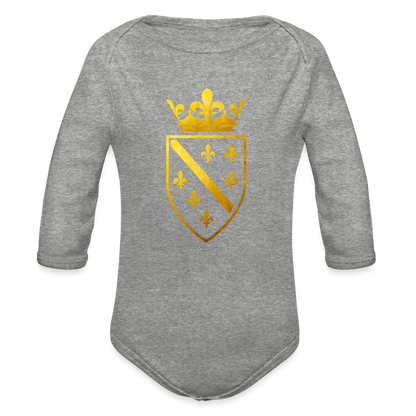 Zlatna Bosna | Bodi dugi rukav - heather grey