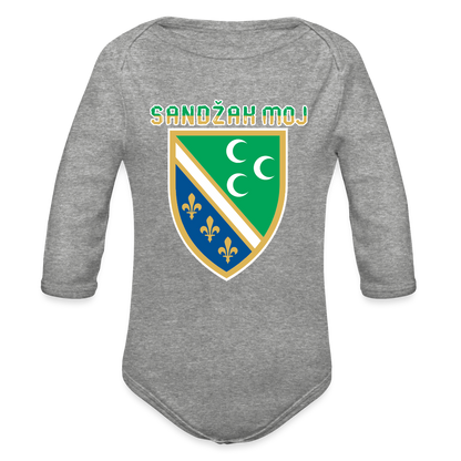 Sandžak moj | Bodi dugi rukav - heather grey