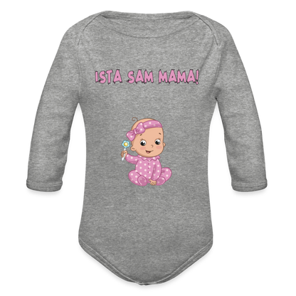 Ista sam mama | Bodi dugi rukav - heather grey