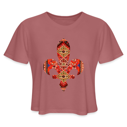 Ljiljan u Ćilimu | Kratka zenska majica - mauve