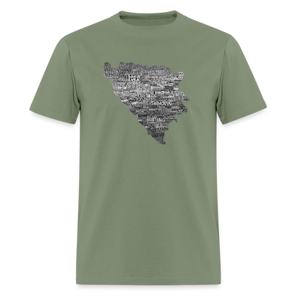 Gradovi BiH | Majica Kratki Rukav - military green