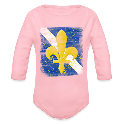 Ljiljan | Bodi dugi rukav - light pink