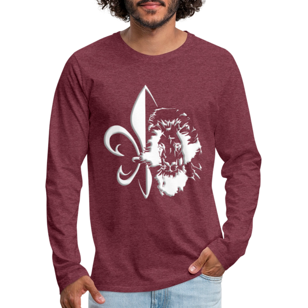 Lav-Ljiljan | Majica dugi rukav - heather burgundy