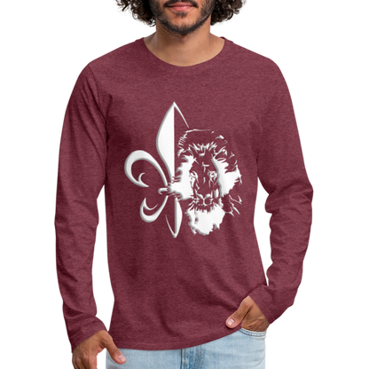 Lav-Ljiljan | Majica dugi rukav - heather burgundy