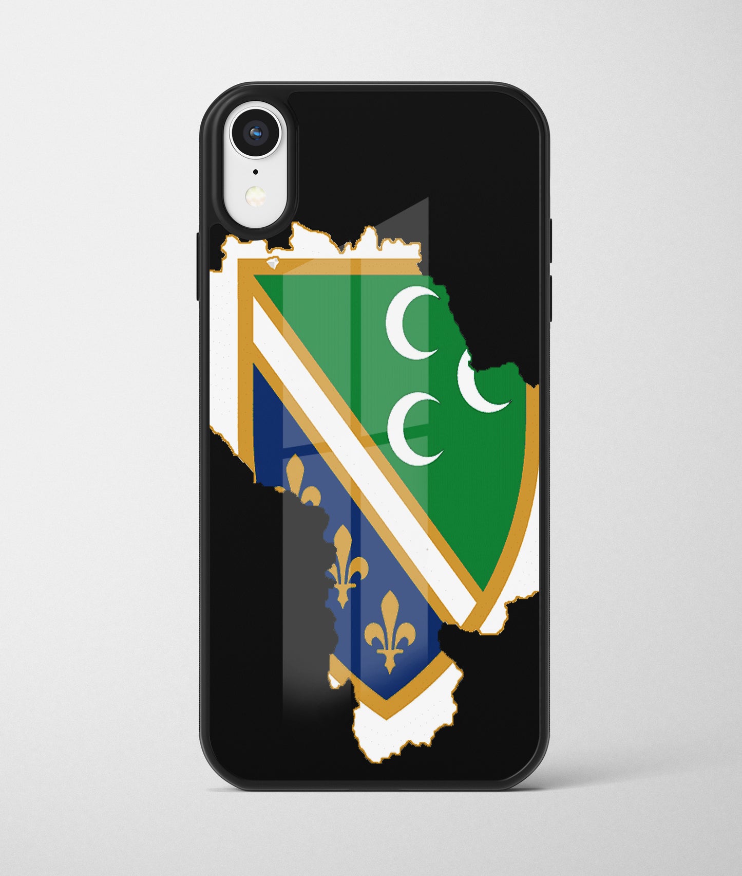 Sarajevo | Premium Staklena Maskica sa motivom ljiljana – patriotski simbol Bosne i Hercegovine