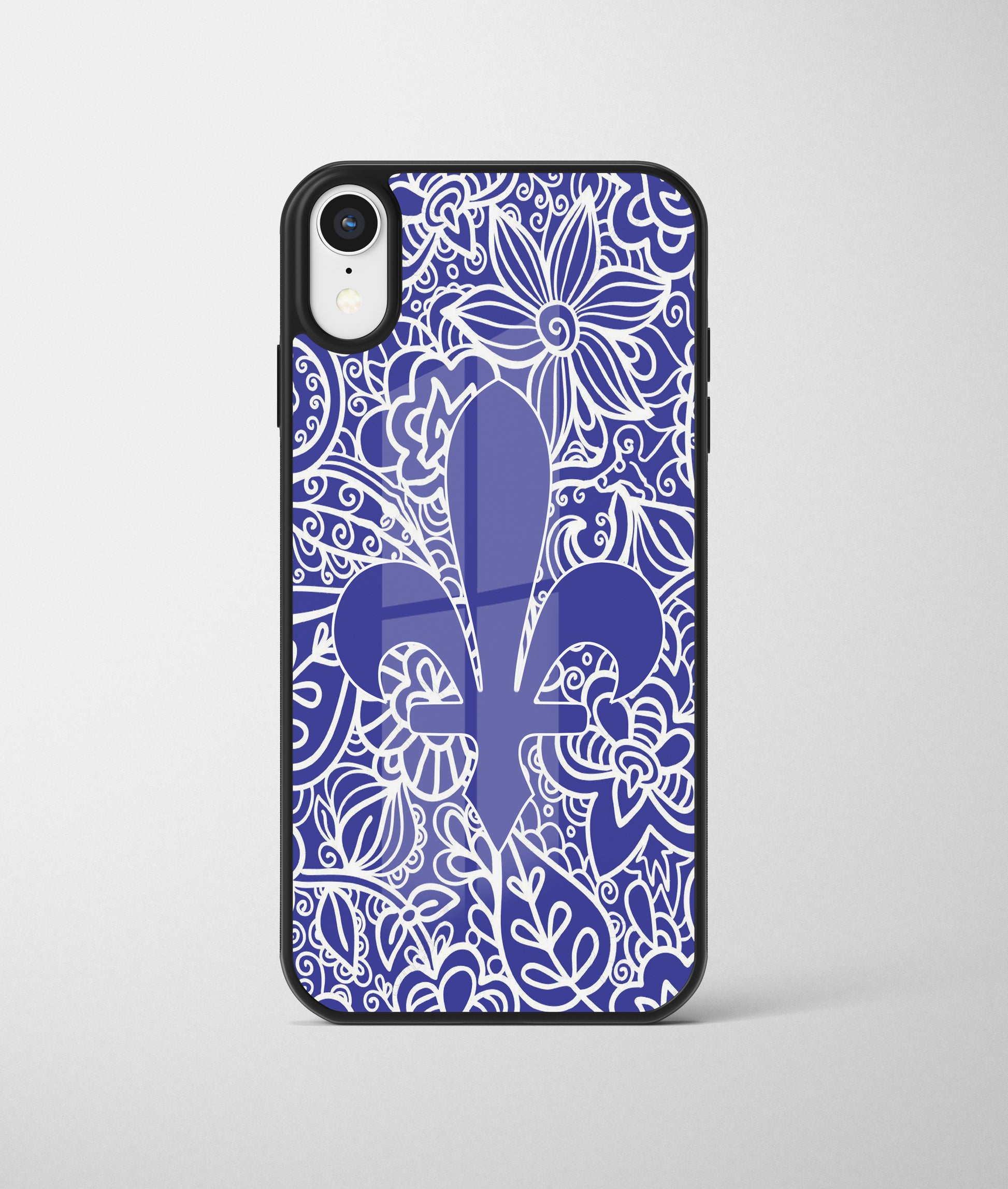 Plavi Ljiljan | Premium Staklena Maskica sa motivom ljiljana – patriotski simbol Bosne i Hercegovine