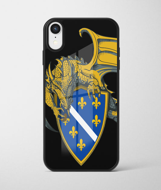 Cuvari Bosne | Premium Staklena Maskica sa motivom ljiljana – patriotski simbol Bosne i Hercegovine