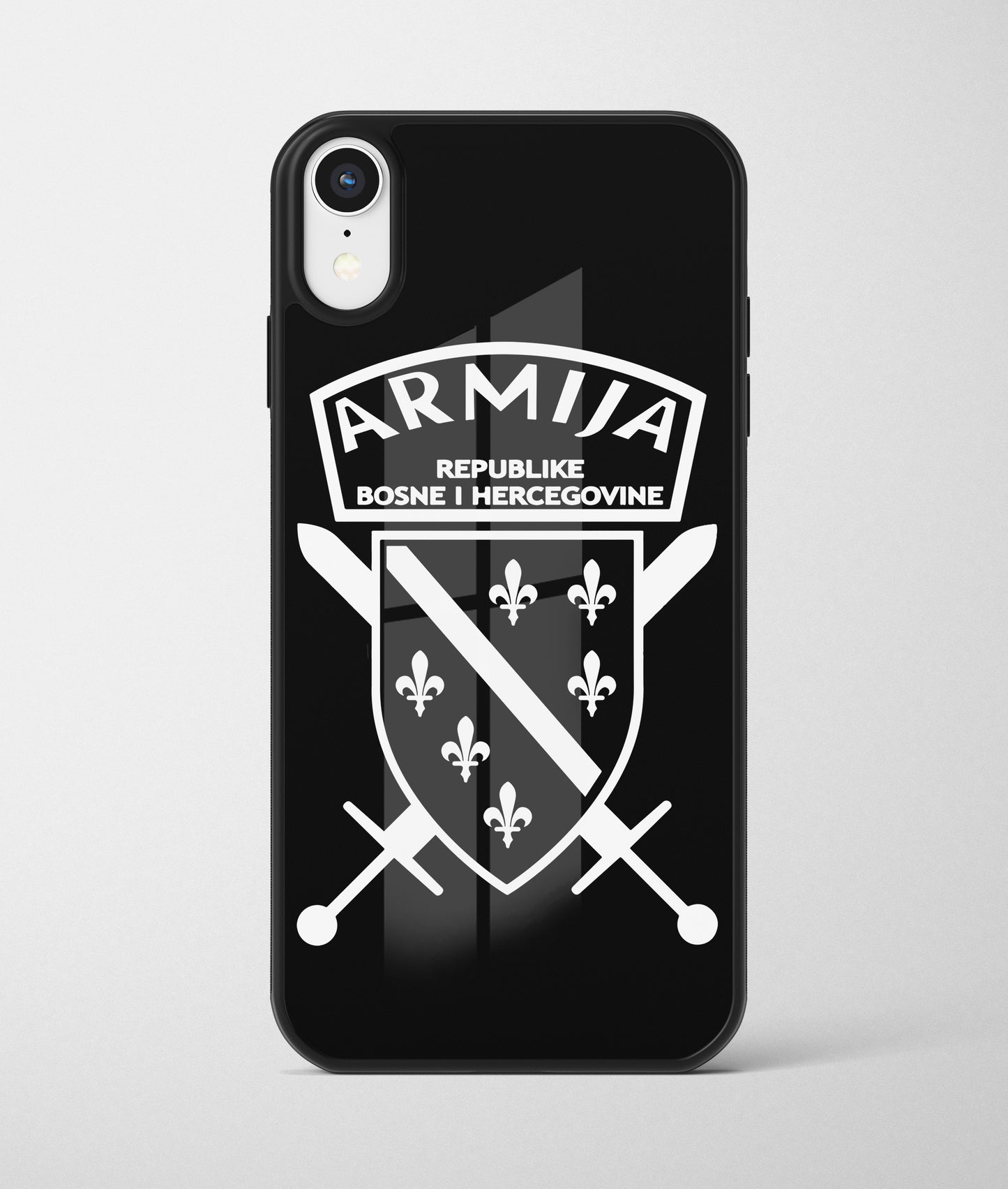 Armija RBiH | Premium Staklena Maskica sa motivom ljiljana – patriotski simbol Bosne i Hercegovine