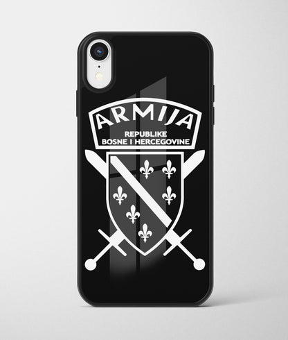 Armija RBiH | Premium Staklena Maskica sa motivom ljiljana – patriotski simbol Bosne i Hercegovine