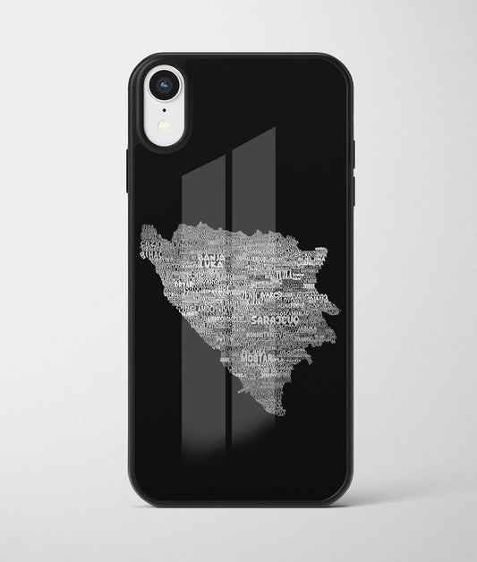 Gradovi BiH | Premium Staklena Maskica sa motivom ljiljana – patriotski simbol Bosne i Hercegovine