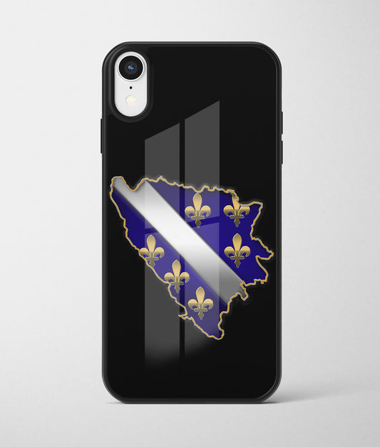 RBiH | Premium Staklena Maskica sa motivom ljiljana – patriotski simbol Bosne i Hercegovine