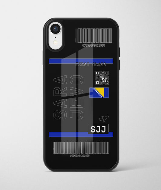 Karta u jednom pravcu | Premium Staklena Maskica sa motivom ljiljana – patriotski simbol Bosne i Hercegovine