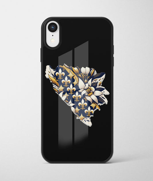 Cvijece Bosne | Premium Staklena Maskica sa motivom ljiljana – patriotski simbol Bosne i Hercegovine