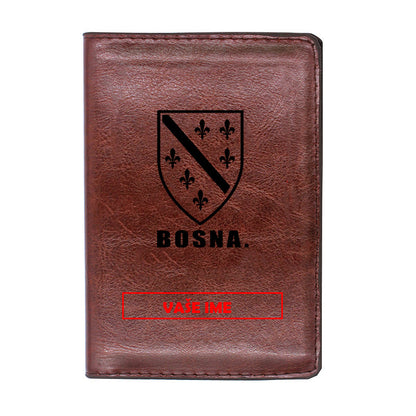 RBiH i vaše ime | Futrola za pasoš sa motivom ljiljana š€“ patriotski simbol Bosne i Hercegovine