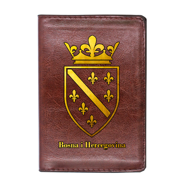 Zlatna Bosne | Futrola za pasoš sa motivom ljiljana š€“ patriotski simbol Bosne i Hercegovine