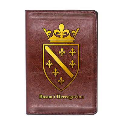 Zlatna Bosne | Futrola za pasoš sa motivom ljiljana š€“ patriotski simbol Bosne i Hercegovine