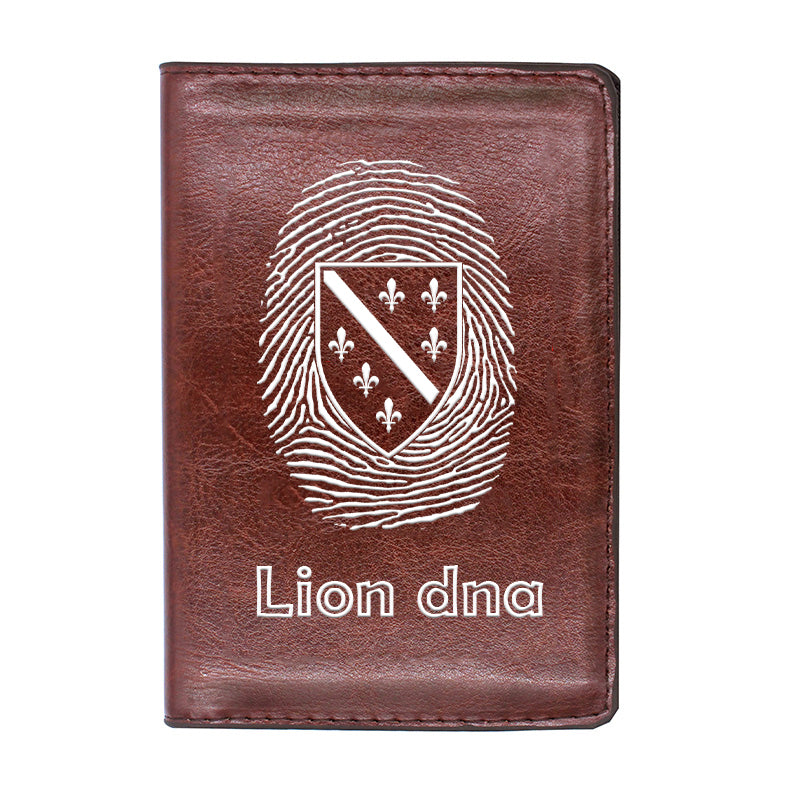 Bosnia DNA | Futrola za pasoš sa motivom ljiljana š€“ patriotski simbol Bosne i Hercegovine