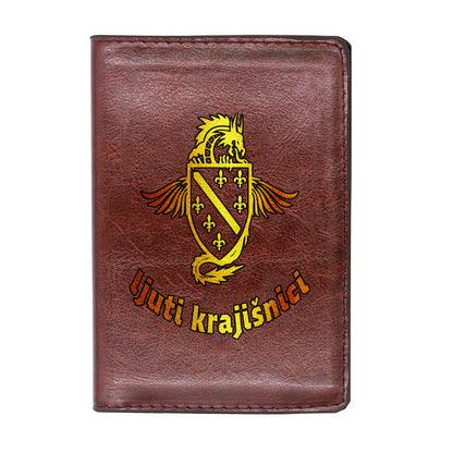 Ljuti krajišnici | Futrola za pasoš sa motivom ljiljana š€“ patriotski simbol Bosne i Hercegovine