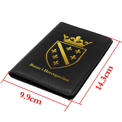 Zlatna Bosne | Futrola za pasoš sa motivom ljiljana š€“ patriotski simbol Bosne i Hercegovine