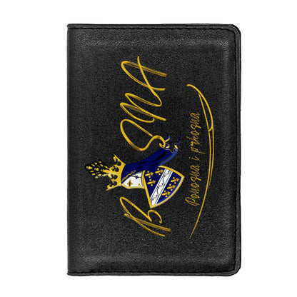 Bosna Kortomanići | Futrola za pasoš sa motivom ljiljana š€“ patriotski simbol Bosne i Hercegovine