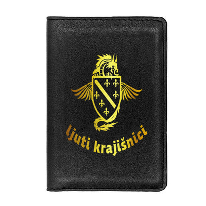 Ljuti krajišnici | Futrola za pasoš sa motivom ljiljana š€“ patriotski simbol Bosne i Hercegovine