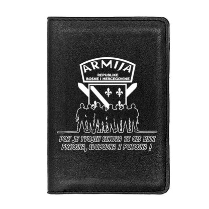 Dok je tvojih sinova... | Futrola za pasoš sa motivom ljiljana š€“ patriotski simbol Bosne i Hercegovine