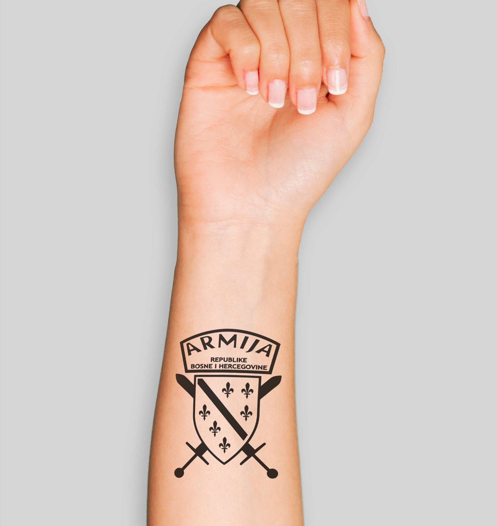 armija rbih | privremena tetovaza – proizvod iz moja bosna shop