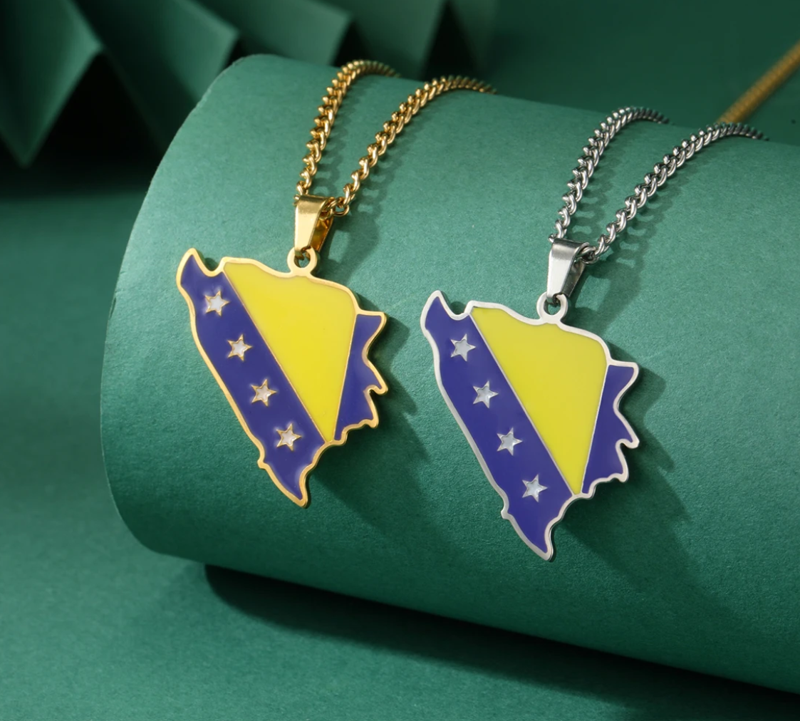 bosna i hercegovina | lanac – lančić sa ljiljanom, simbol Bosne