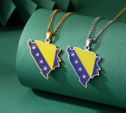 bosna i hercegovina | lanac – lančić sa ljiljanom, simbol Bosne