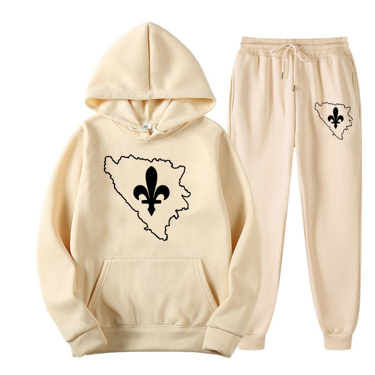 Granice Bosne | Set Duks i Trenerka sa motivom ljiljana â€“ patriotski simbol Bosne i Hercegovine