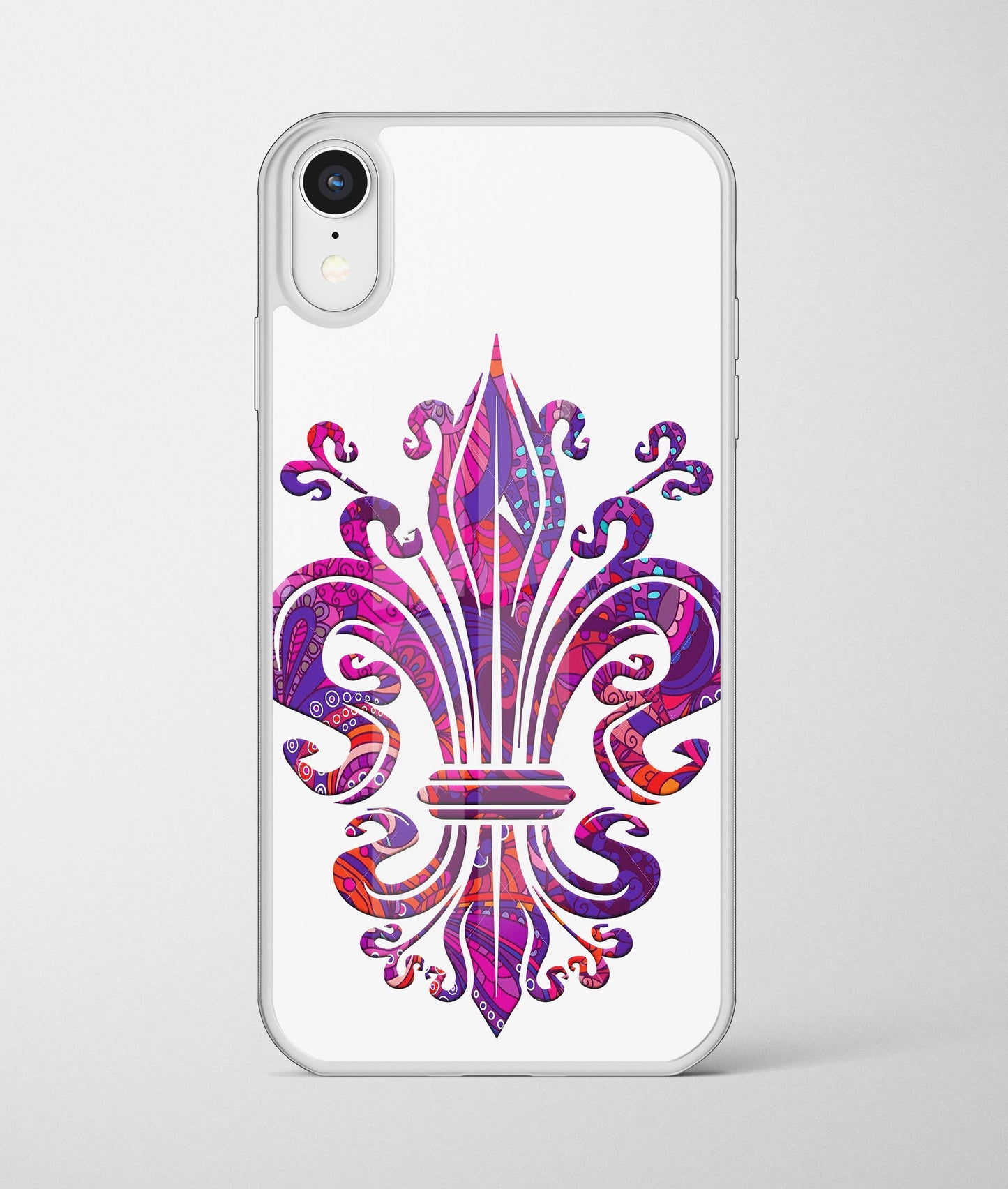 rozi ljiljan | premium staklena maskica – maskica sa simbolom ljiljana