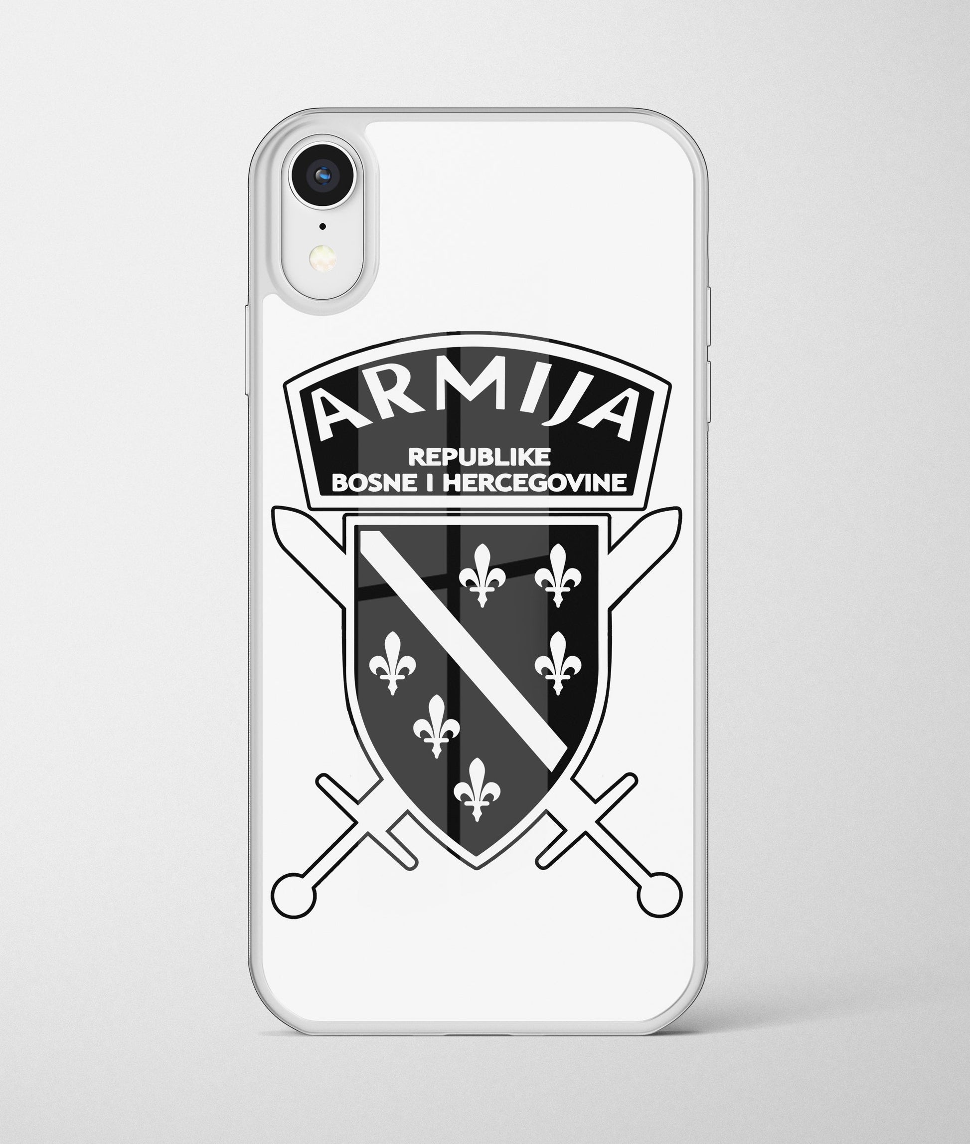 armija rbih | premium staklena maskica – maskica sa grbom rbih