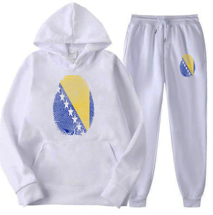 Otisak Bosanski | Set Duks i Trenerka sa motivom ljiljana â€“ patriotski simbol Bosne i Hercegovine