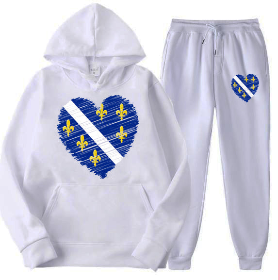 Srce ljiljanovo | Set Duks i Trenerka sa motivom ljiljana â€“ patriotski simbol Bosne i Hercegovine