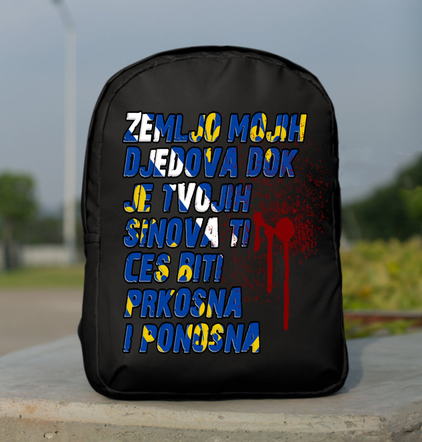 Zemljo mojih djedova | Ruksak sa motivom ljiljana â€“ patriotski simbol Bosne i Hercegovine