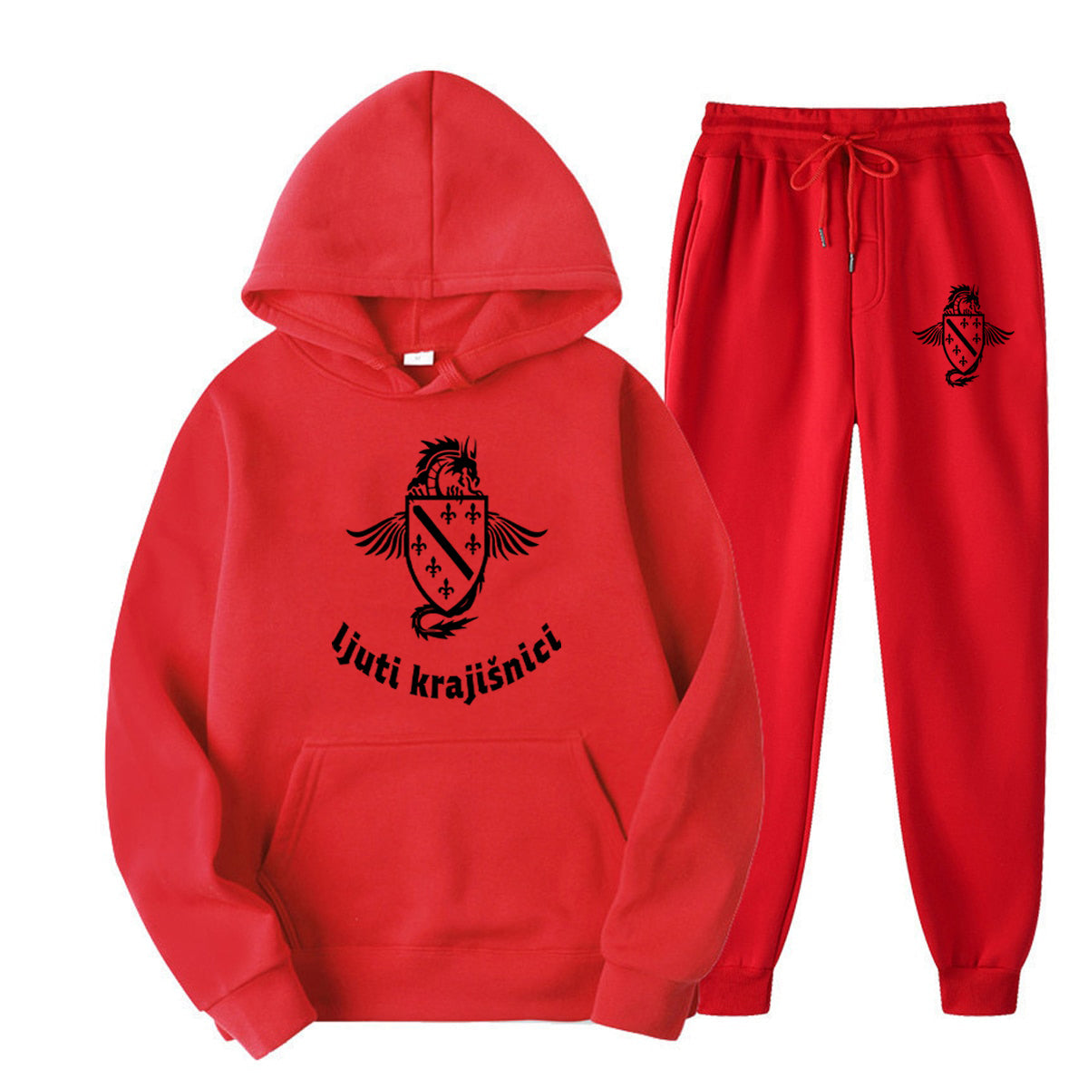 Ljuti kajisnici | Set Duks i Trenerka sa motivom ljiljana â€“ patriotski simbol Bosne i Hercegovine