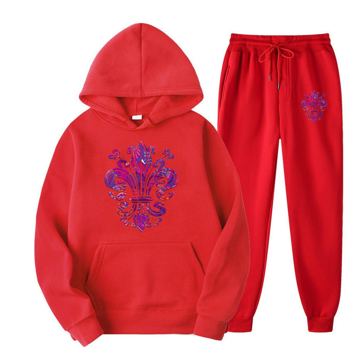 Ljubicasti ljiljan | Set Duks i Trenerka sa motivom ljiljana â€“ patriotski simbol Bosne i Hercegovine