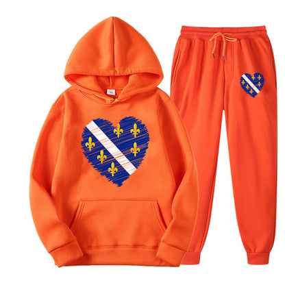 Srce ljiljanovo | Set Duks i Trenerka sa motivom ljiljana â€“ patriotski simbol Bosne i Hercegovine