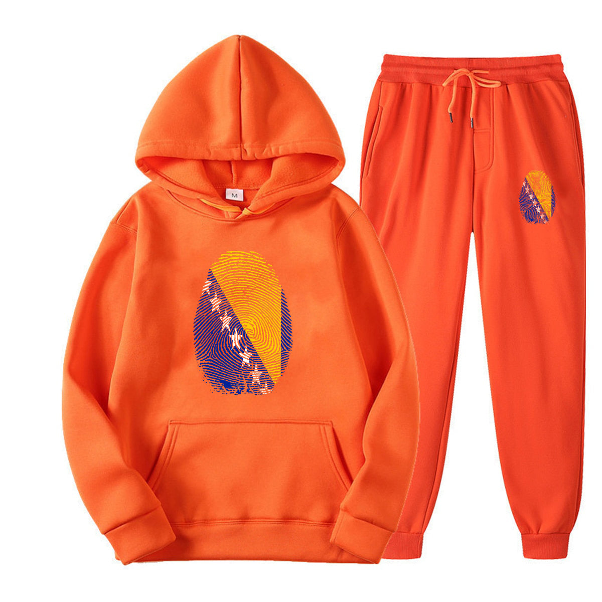 Otisak Bosanski | Set Duks i Trenerka sa motivom ljiljana â€“ patriotski simbol Bosne i Hercegovine