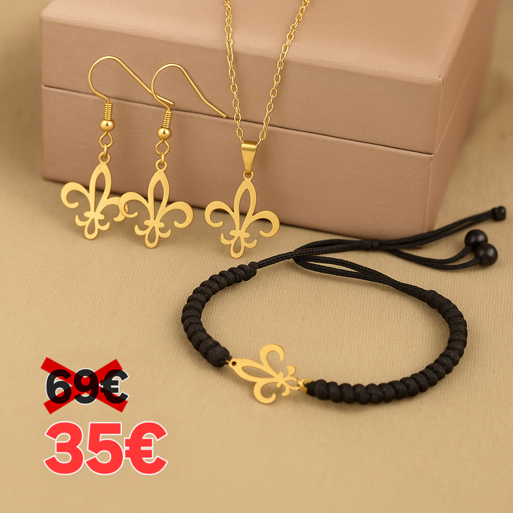 Ljiljan set | Narukvica Lanac Naušnice